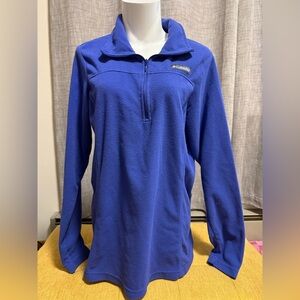 Columbia Blue Fleece 1/4 Zip Pullover Women’s Size Large